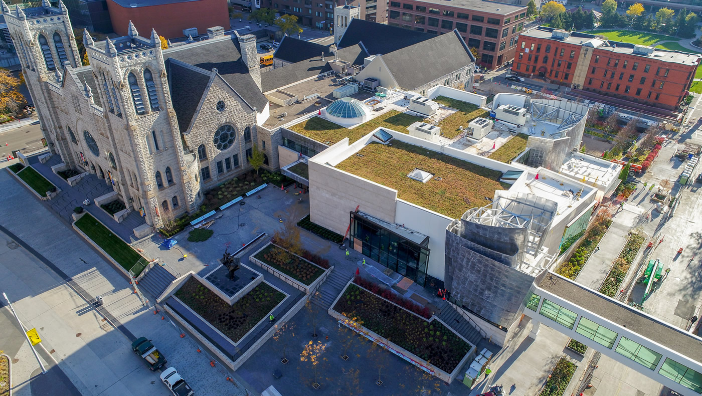 Westminster Presbyterian Church aerial photo