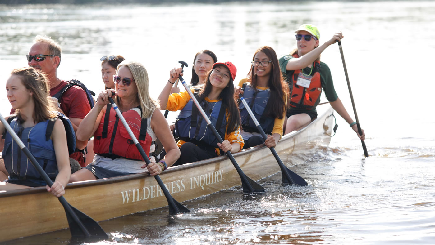 Paddlers at Share the River Nordeast 2019.